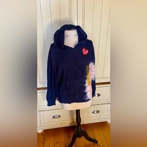 Wildfox Tie Dye Hoodie Sweatshirt w/Kangaroo Pocket NWT Size Medium